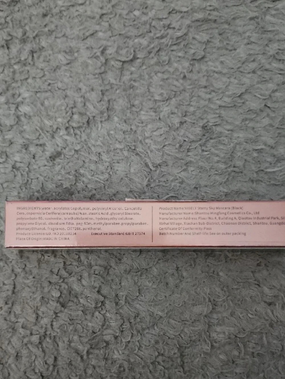 Vibely Starry Mascara - Rose Pink Metallic Tube